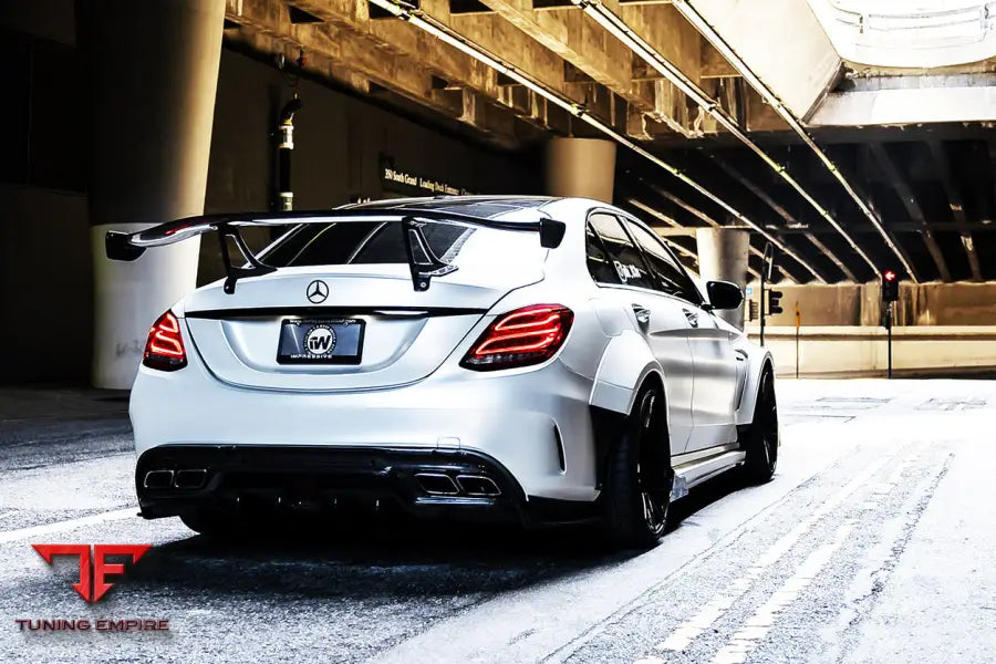 MERCEDES BENZ W205 C63S AMG SEDAN IMP PERFORMANCE CARBON FIBER REAR CAPS BSD