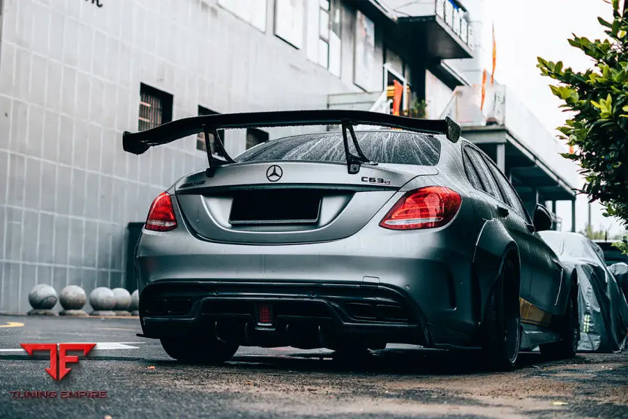 MERCEDES BENZ W205 C63S AMG SEDAN IMP PERFORMANCE CARBON FIBER REAR CAPS BSD