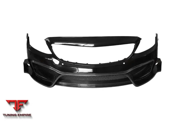 MERCEDES BENZ W205 C63S AMG SEDAN IMP PERFORMANCE PARTIAL CARBON FIBER FRONT BUMPER BSD