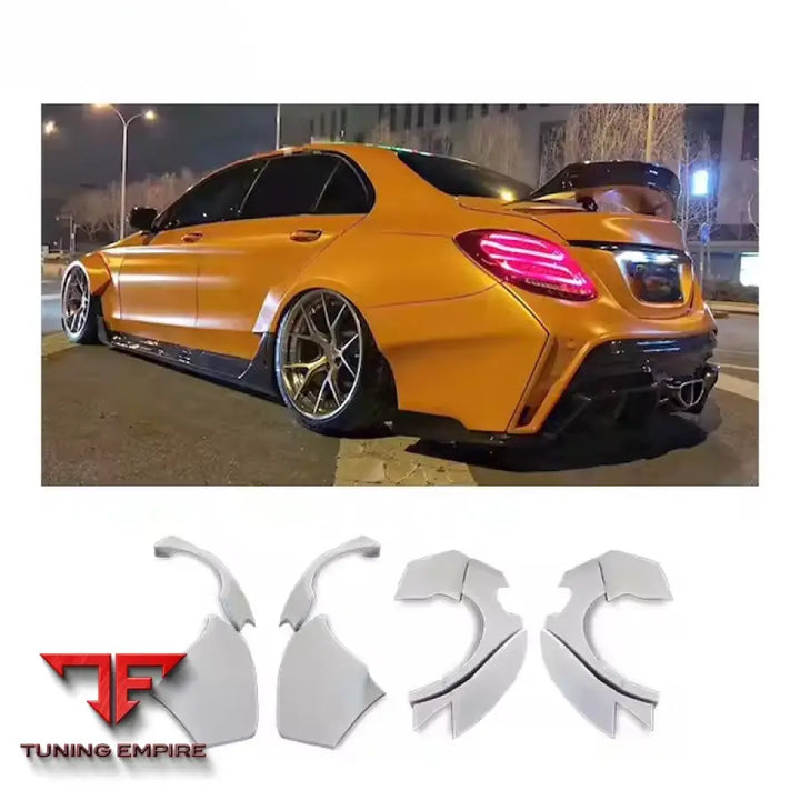 MERCEDES BENZ W205 CARBON FIBER WIDEBODY KIT