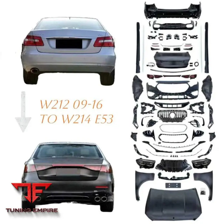 MERCEDES BENZ W212 TO W214 E53 UPGRADE BODY KIT FRONT & REAR BUMPER