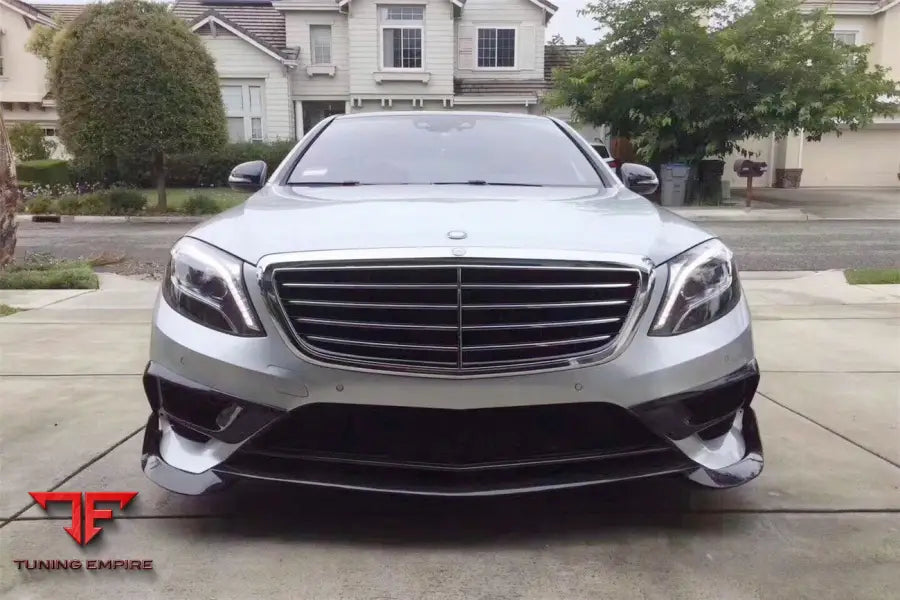 MERCEDES BENZ W222.1 S63 AMG BRS STYLE CARBON FIBER FRONT BUMPER AIR VENTS BSD