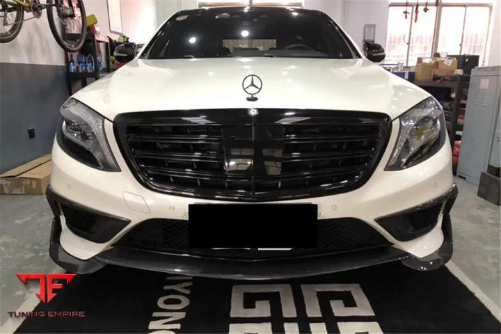 MERCEDES BENZ W222.1 S63 AMG BRS STYLE CARBON FIBER FRONT BUMPER AIR VENTS BSD