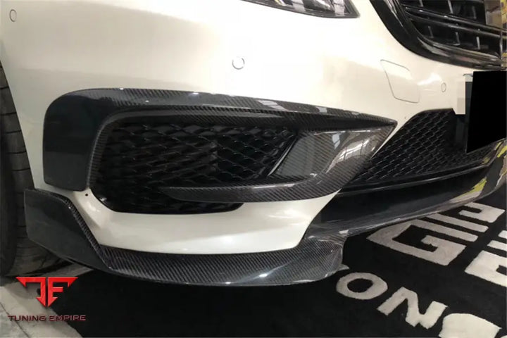 MERCEDES BENZ W222.1 S63 AMG BRS STYLE CARBON FIBER FRONT LIP BSD
