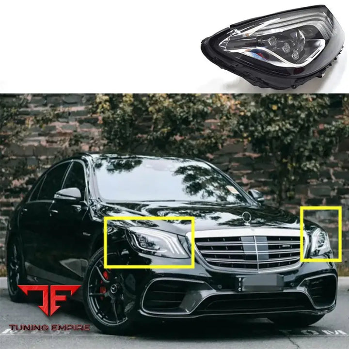 MERCEDES-BENZ W222 S63 S65 LED HEADLIGHTS TAILLIGHTS OLD TO NEW