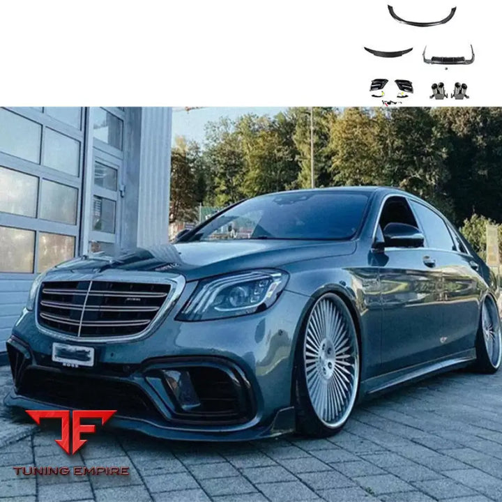 MERCEDES-BENZ W223 CARBON FIBER BODY KIT LIP SPOILER DIFFUSER