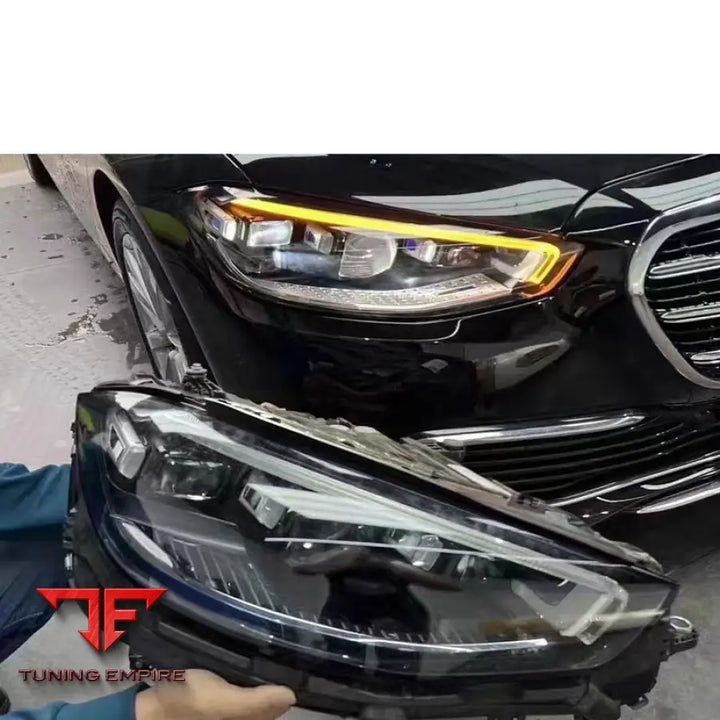 MERCEDES-BENZ W223 LED HEADLIGHTS OLD TO NEW STYLE FRONT HEADLAMPS