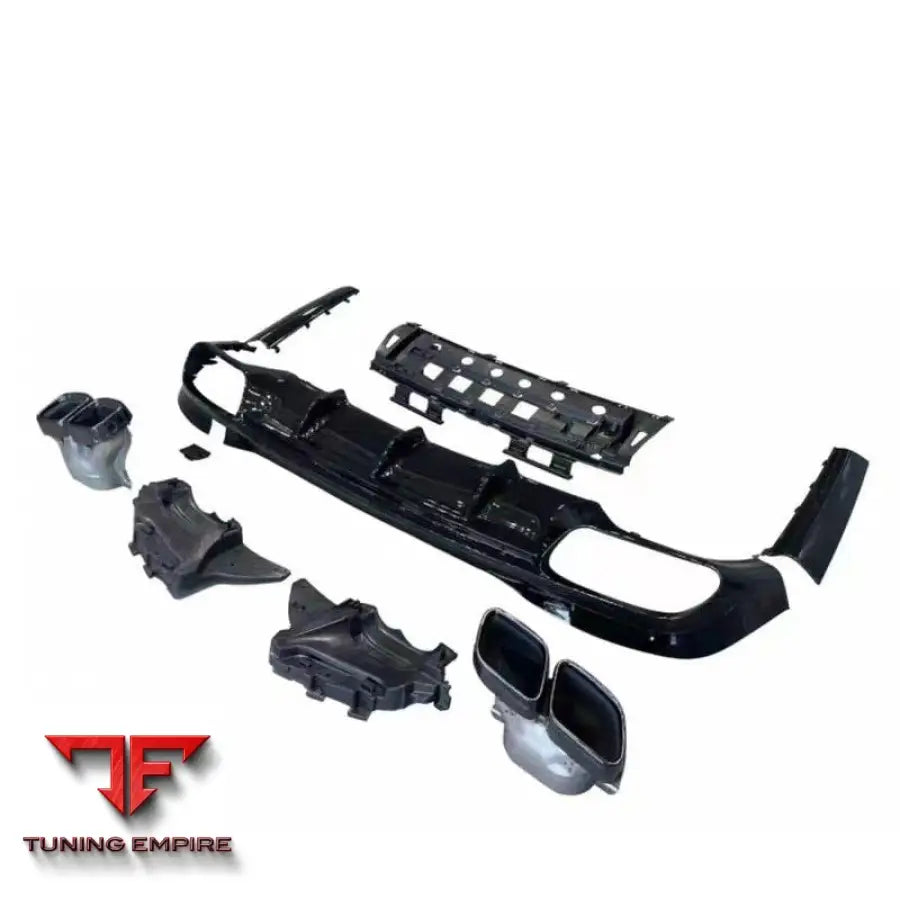 MERCEDES-BENZ W223 UPGRADE S63 REAR DIFFUSER EXHAUST SPLITTER