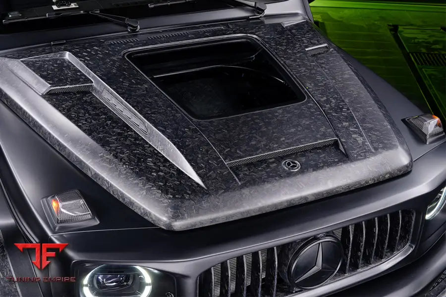 MERCEDES BENZ W464 G-CLASS G WAGON G500 & G550 & G63AMG IMP PERFORMANCE PARTIAL CARBON FIBER HOOD BSD