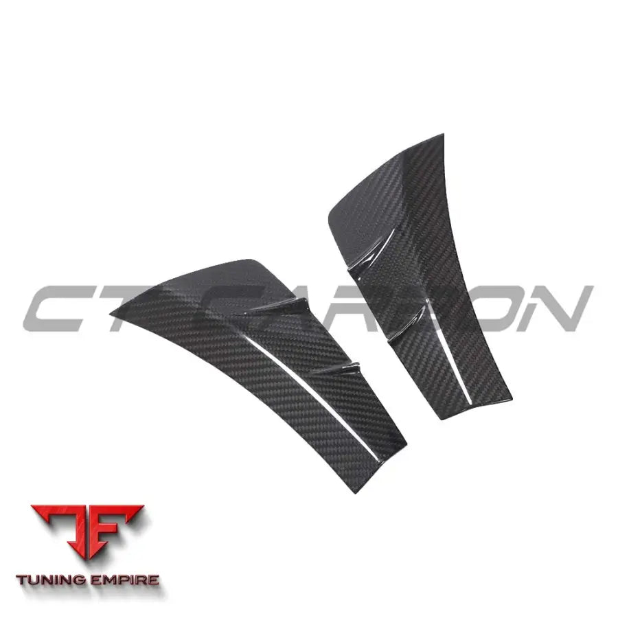 MERCEDES C-CLASS & C43 2019-2021 CARBON FIBRE FRONT BUMPER VENT TRIMS - CT CARBON