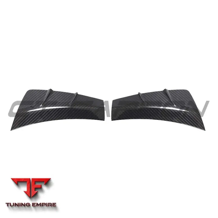 MERCEDES C-CLASS & C43 2019-2021 CARBON FIBRE FRONT BUMPER VENT TRIMS - CT CARBON