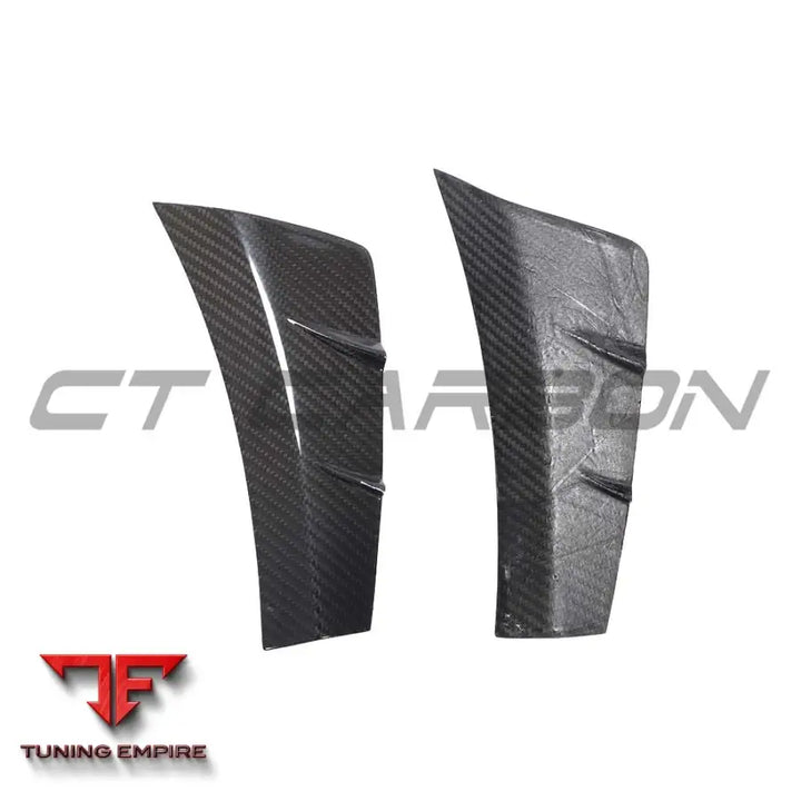 MERCEDES C-CLASS & C43 2019-2021 CARBON FIBRE FRONT BUMPER VENT TRIMS - CT CARBON