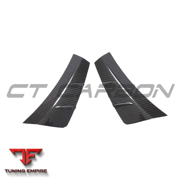 MERCEDES C-CLASS & C43 2019-2021 CARBON FIBRE FRONT BUMPER VENT TRIMS - CT CARBON