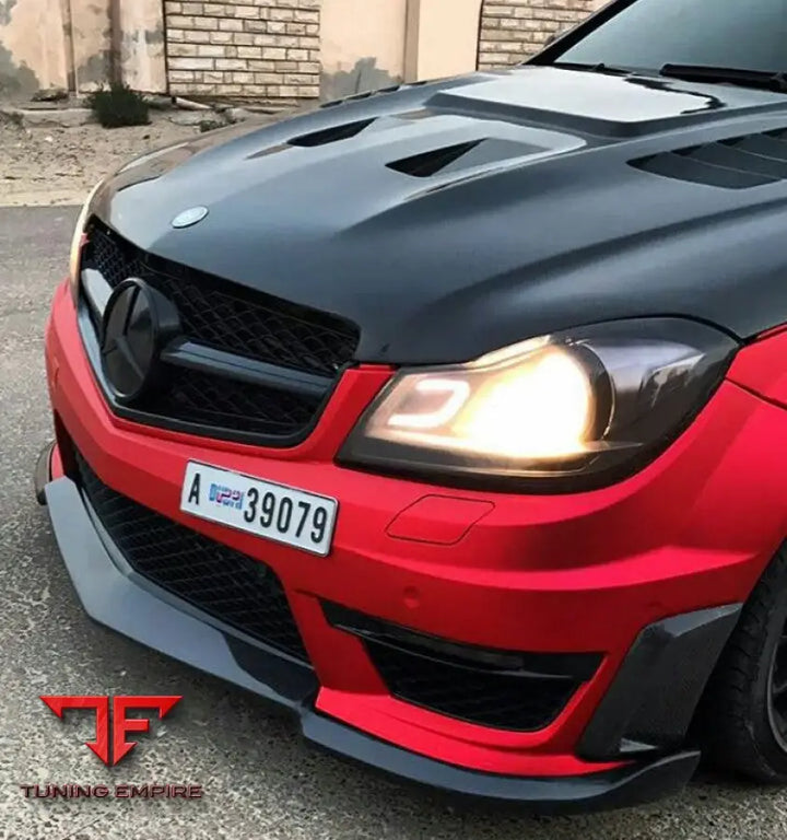 MERCEDES C63 AMG W204 CARBON HOOD WITH VENTS