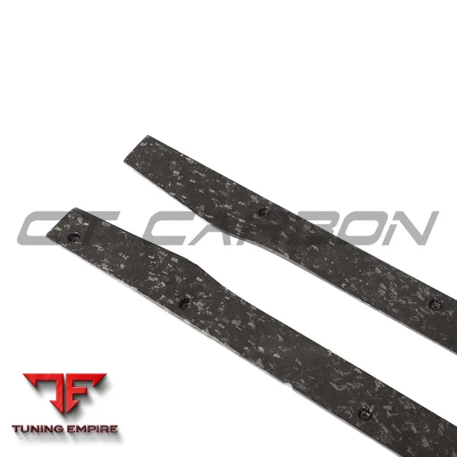 MERCEDES C63/C63S W205 COUPE & SALOON FORGED CARBON FIBRE SIDE SKIRTS - V2 - CT CARBON