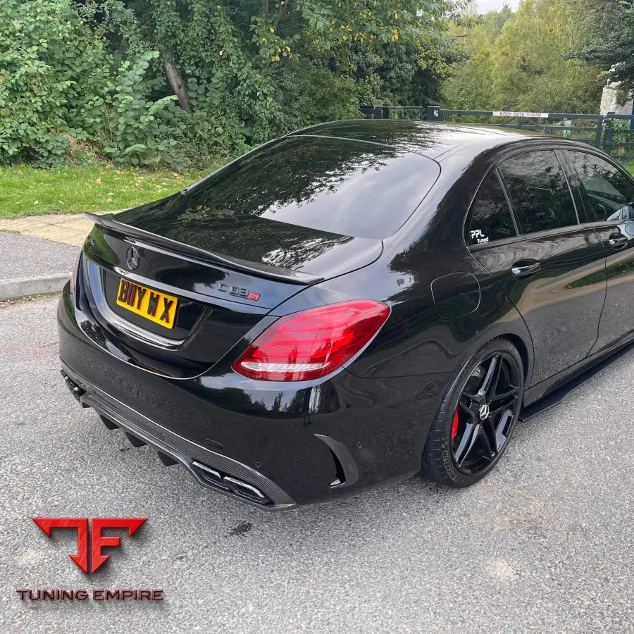 MERCEDES C63/C63S W205 SALOON CARBON SPOILER - V1 - CT CARBON
