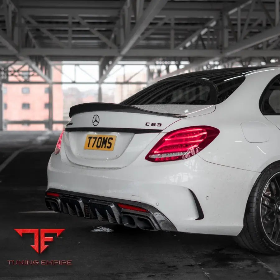 MERCEDES C63/C63S W205 SALOON CARBON SPOILER - V1 - CT CARBON