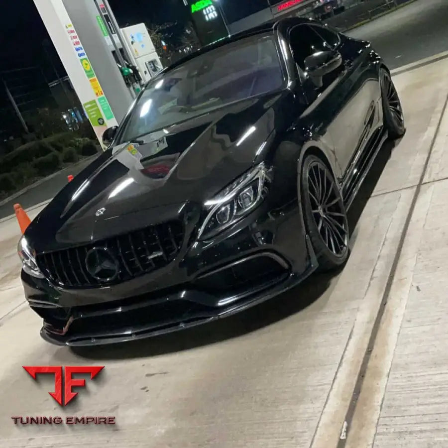 MERCEDES C63 W205 COUPE/CONVERTIBLE CARBON SPLITTER - V1 - CT CARBON