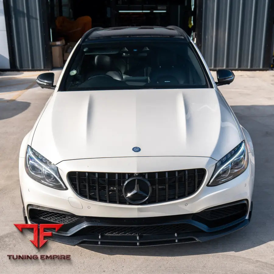 MERCEDES C63 W205 SALOON/ESTATE CARBON FIBRE SPLITTER - V1 - CT CARBON