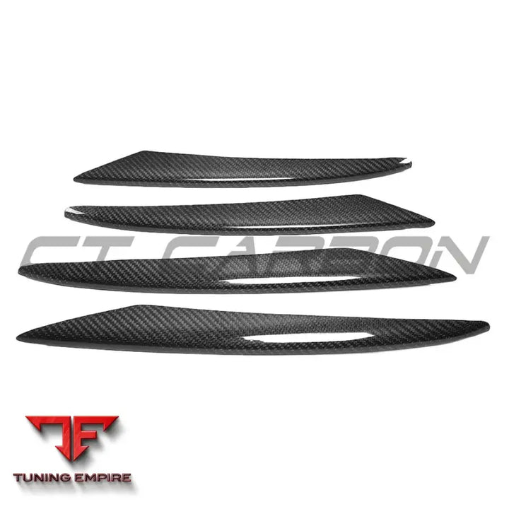 MERCEDES E-CLASS 2016-2018 CARBON FIBRE BUMPER TRIMS - CT CARBON