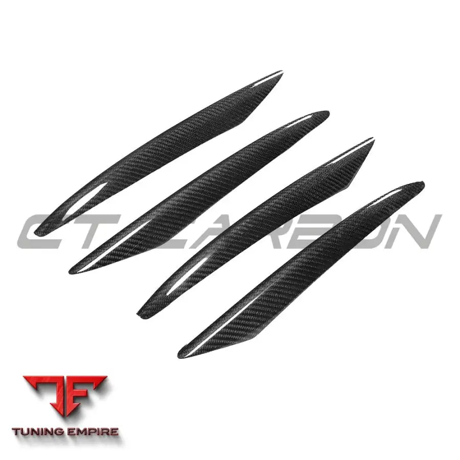 MERCEDES E-CLASS 2016-2018 CARBON FIBRE BUMPER TRIMS - CT CARBON
