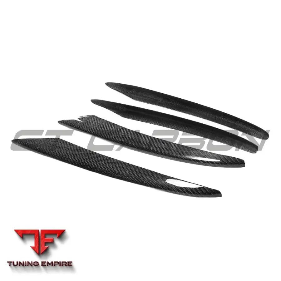 MERCEDES E-CLASS 2016-2018 CARBON FIBRE BUMPER TRIMS - CT CARBON