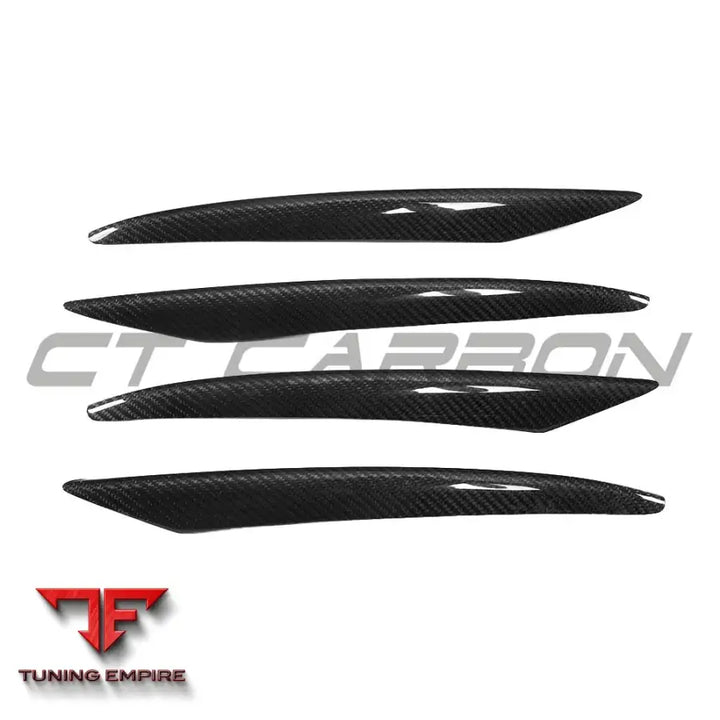 MERCEDES E-CLASS 2016-2018 CARBON FIBRE BUMPER TRIMS - CT CARBON