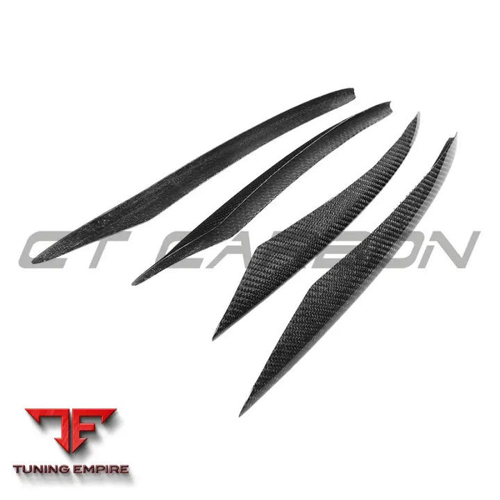 MERCEDES E-CLASS 2016-2018 CARBON FIBRE BUMPER TRIMS - CT CARBON