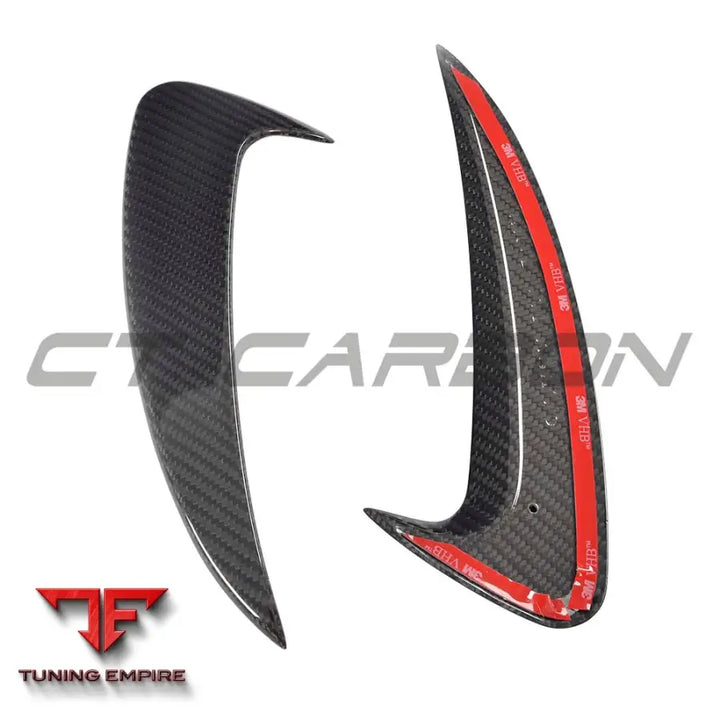 MERCEDES E-CLASS 2016-2018 CARBON FIBRE REAR BUMPER VENTS - CT CARBON
