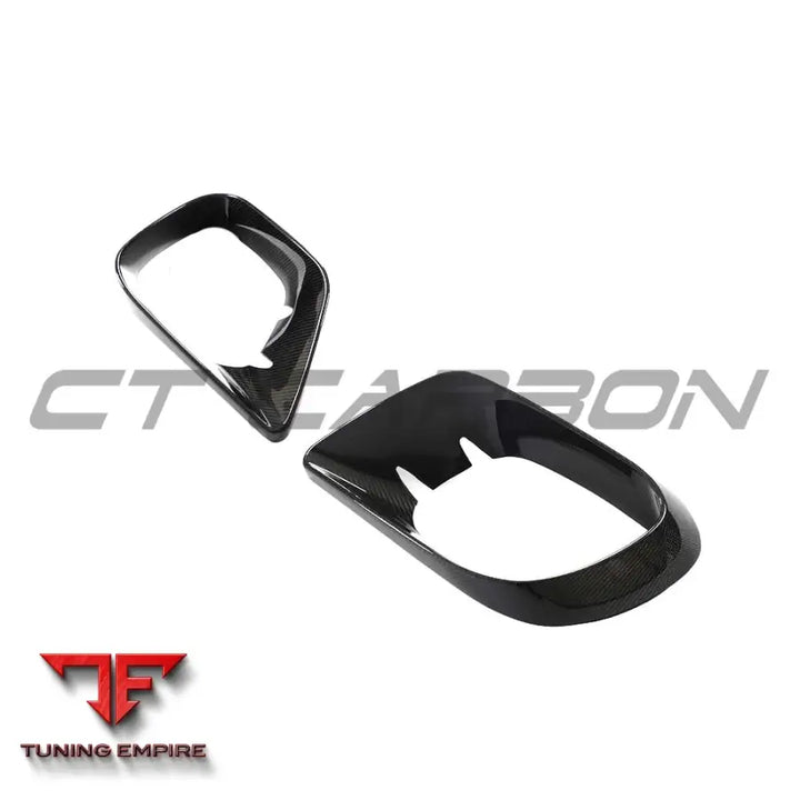 MERCEDES E-CLASS 2017-2020 CARBON FIBRE FRONT BUMPER TRIMS - CT CARBON