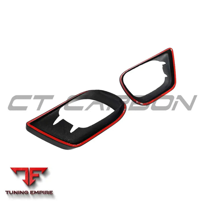 MERCEDES E-CLASS 2017-2020 CARBON FIBRE FRONT BUMPER TRIMS - CT CARBON