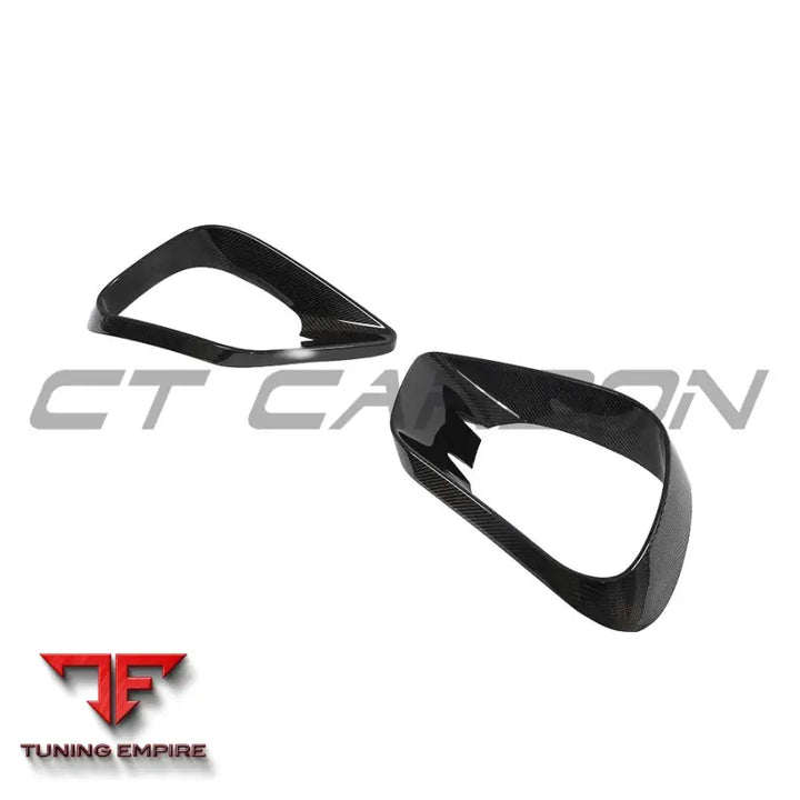 MERCEDES E-CLASS 2017-2020 CARBON FIBRE FRONT BUMPER TRIMS - CT CARBON