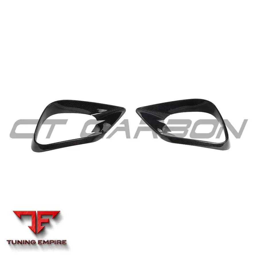 MERCEDES E-CLASS 2017-2020 CARBON FIBRE FRONT BUMPER TRIMS - CT CARBON