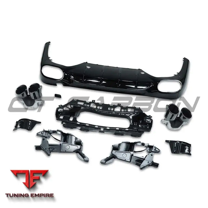 Mercedes W214 diffuser with tips