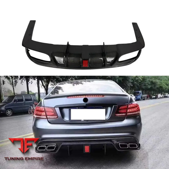 MERCEDES E-Coupe C207 CARBON DIFFUSER WITH 3RD BRAKE LIGHT