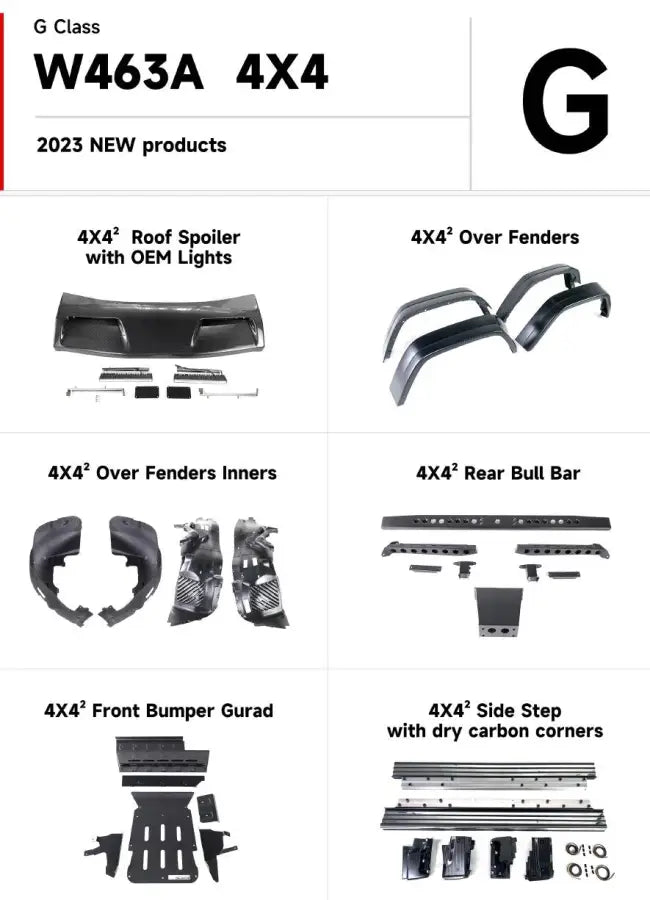 MERCEDES G63 4x4 W464 PARTS