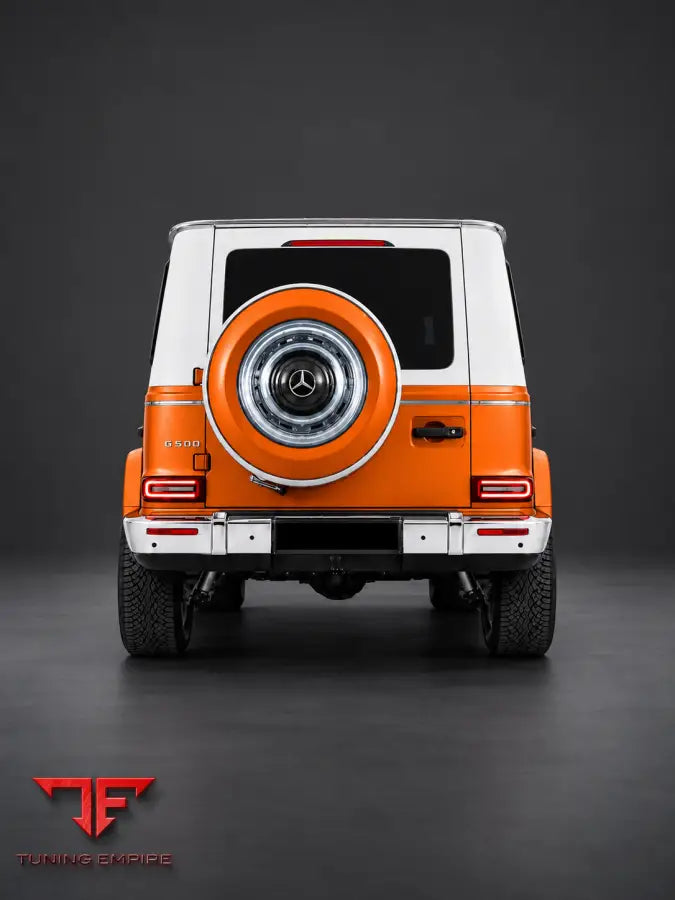 Mercedes G63 W464 vintage upgrade kit front three-quarter view