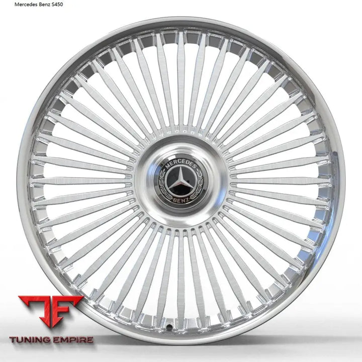 MERCEDES S-CLASS BRUSHED RAZOR SILVER WHEELS