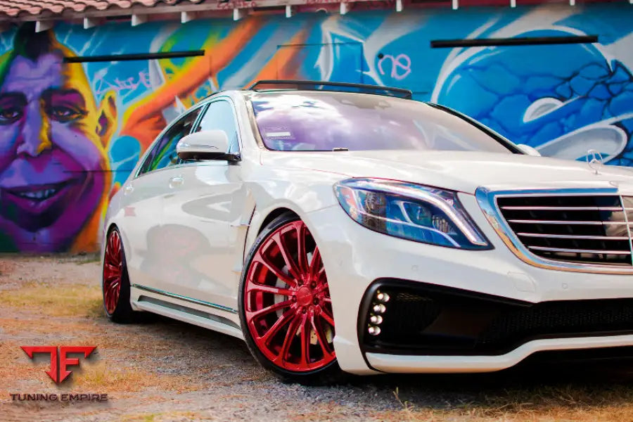 MERCEDES S-CLASS W222 BODY KIT WITH FENDERS AND LED