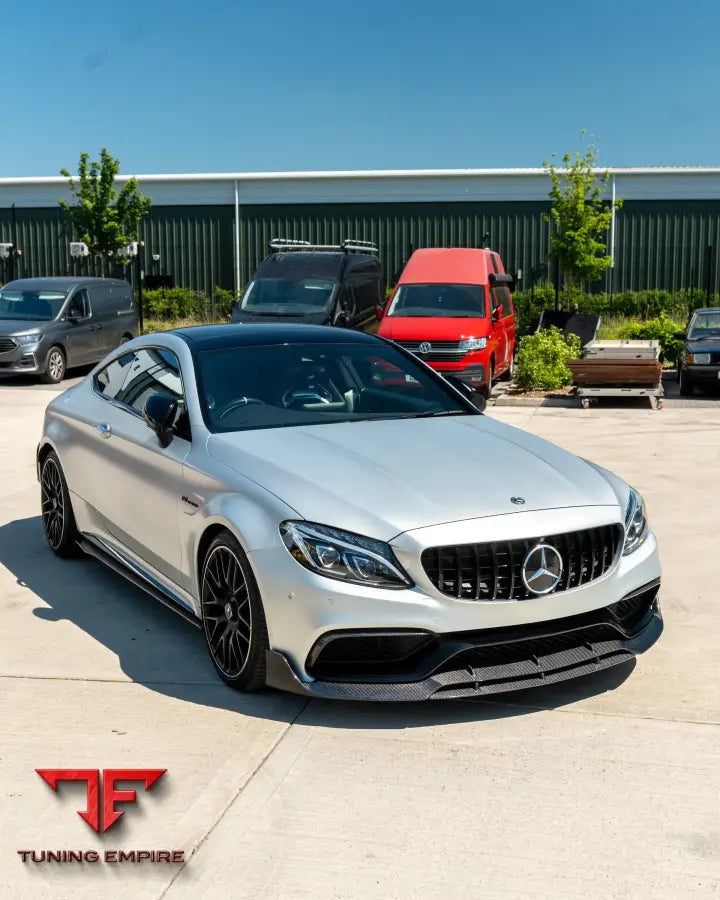 MERCEDES W205 C63 & C63S COUPE 2DR & SALOON 4DR CARBON SIDE SKIRTS - V1 - CT CARBON