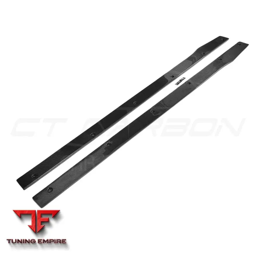 MERCEDES W205 C63 & C63S COUPE 2DR & SALOON 4DR CARBON SIDE SKIRTS - V1 - CT CARBON
