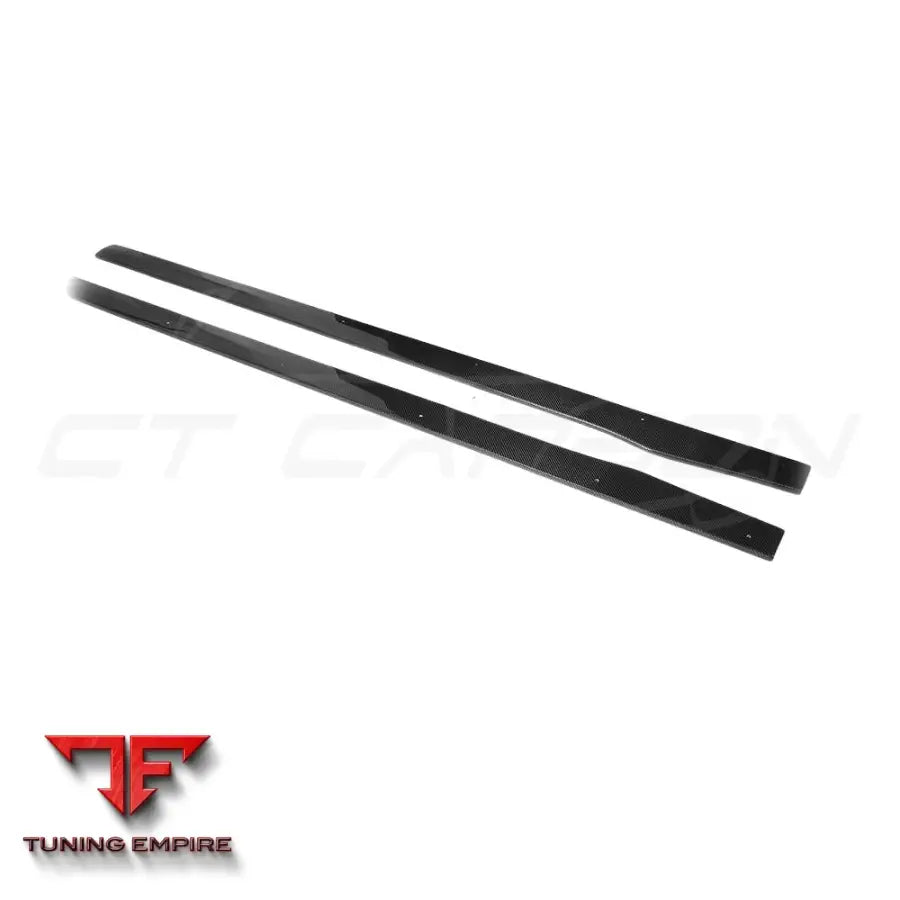MERCEDES W205 C63 & C63S COUPE 2DR & SALOON 4DR CARBON SIDE SKIRTS - V1 - CT CARBON