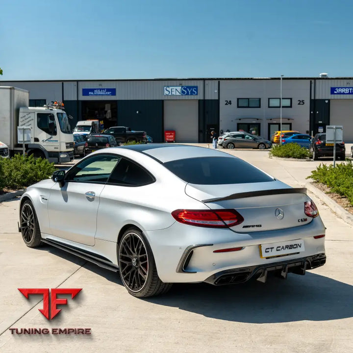MERCEDES W205 C63 & C63S COUPE 2DR & SALOON 4DR CARBON SIDE SKIRTS - V1 - CT CARBON