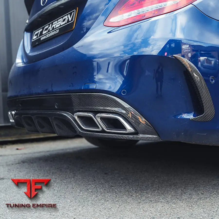 MERCEDES W205 C63 & C63S SALOON CARBON DIFFUSER - PS STYLE - CT CARBON
