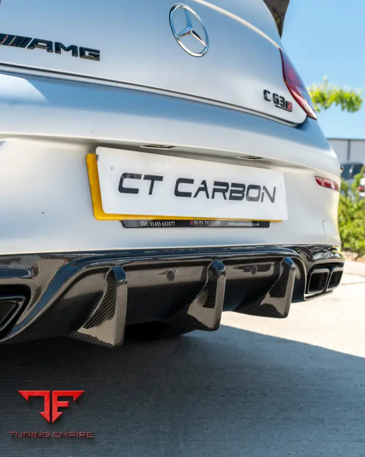 MERCEDES W205 C63 & C63 COUPE 2DR CARBON DIFFUSER - V1 - CT CARBON