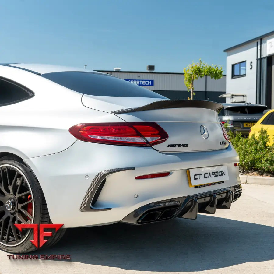 MERCEDES W205 C63 & C63 COUPE 2DR CARBON DIFFUSER - V1 - CT CARBON