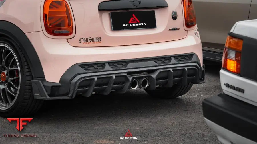MINI Cooper JCW F56 LCI AE Design rear diffuser and canard set