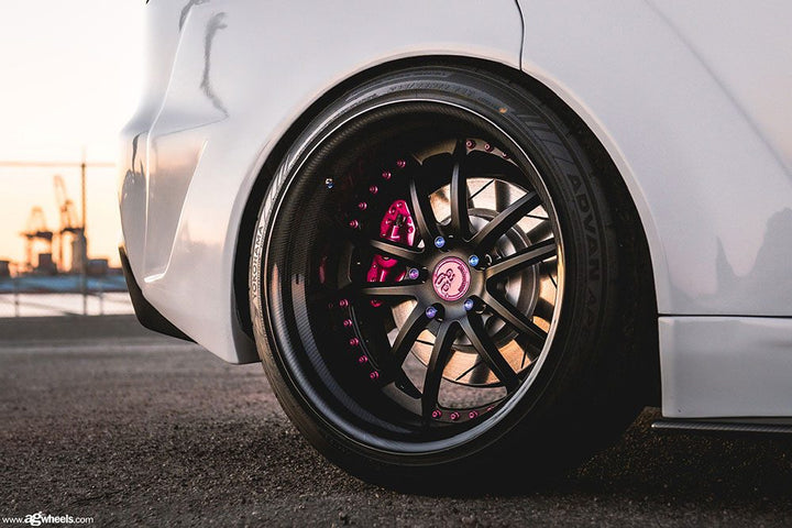 MITSUBISHI EVO X on custom forged wheels