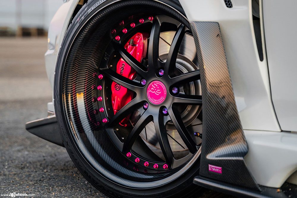 MITSUBISHI EVO X on custom forged wheels