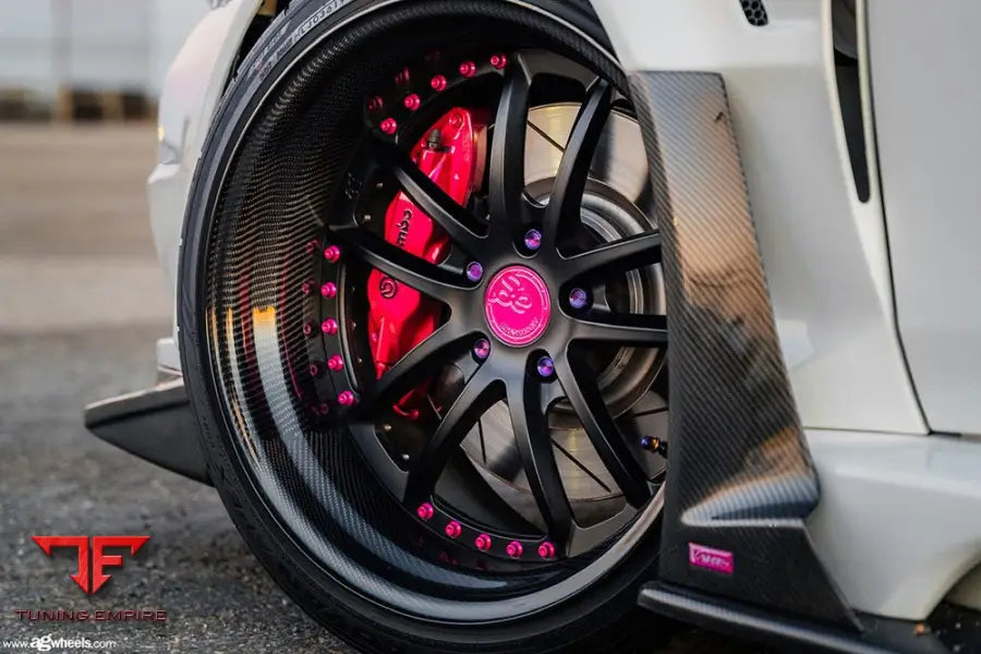 MITSUBISHI EVO X on custom forged wheels